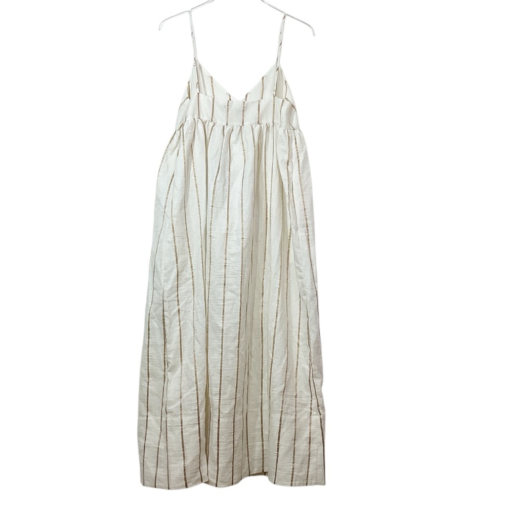 Jenni Kayne NWT Size S Cove Dress Gold Stripe Striped Maxi Dress - Picture 5 of 8